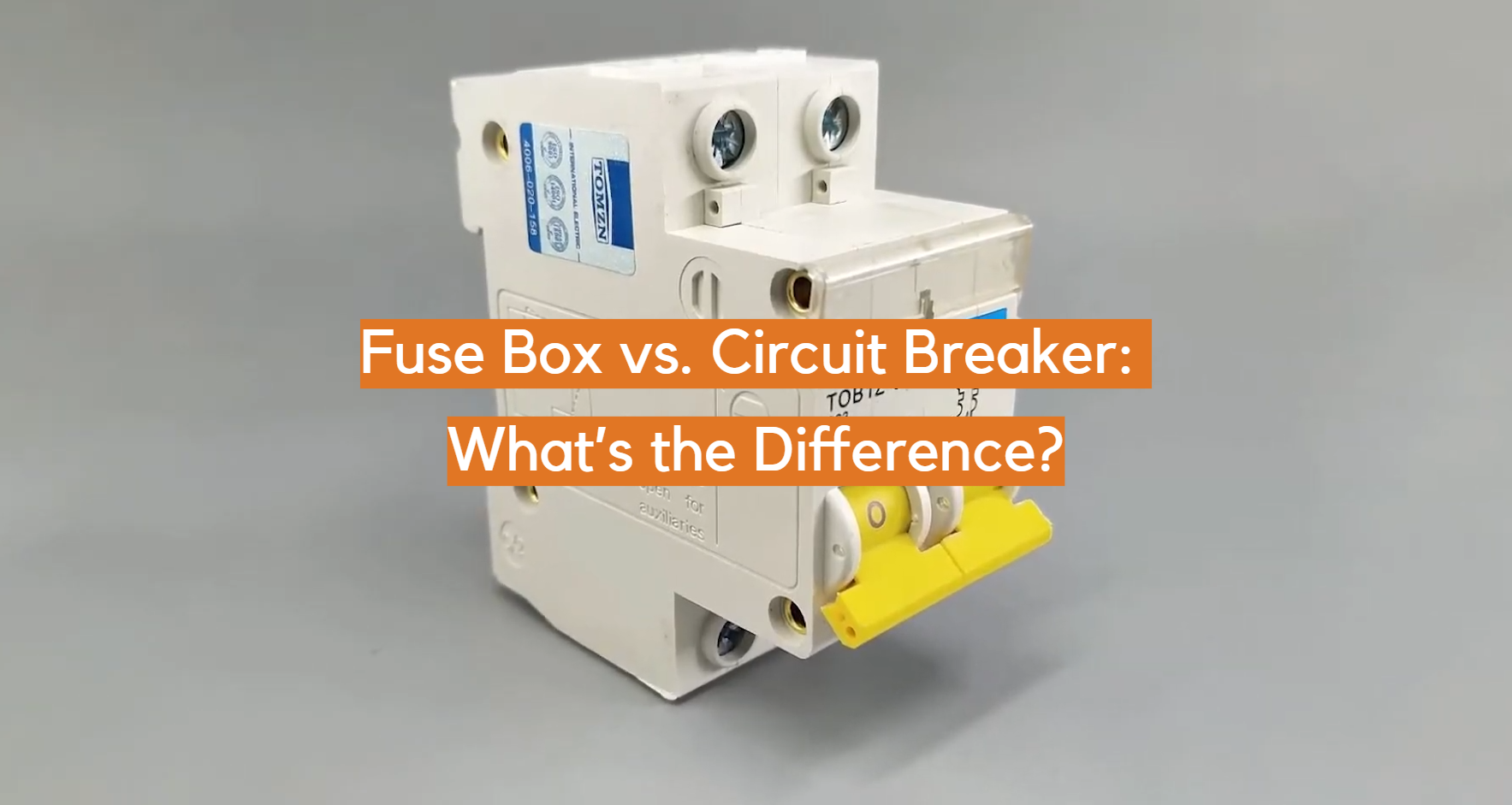 Fuse Box Vs Circuit Breaker Whats The Difference ElectronicsHacks