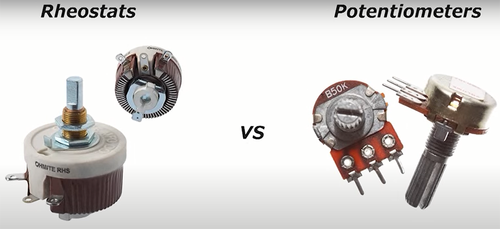 What is the difference between rheostat and potentiometer?