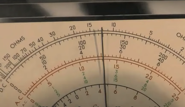 Analog Multimeter Scale