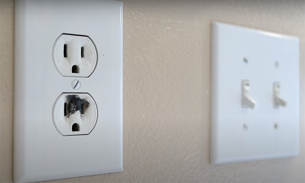 Replace the defective receptacle or switch