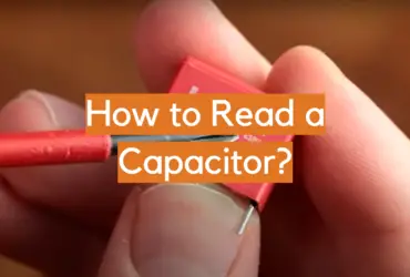 How to Read a Capacitor?