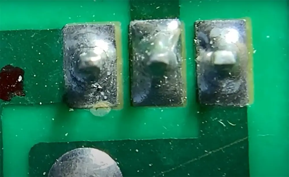 Low temperatures can cause cold solder joints