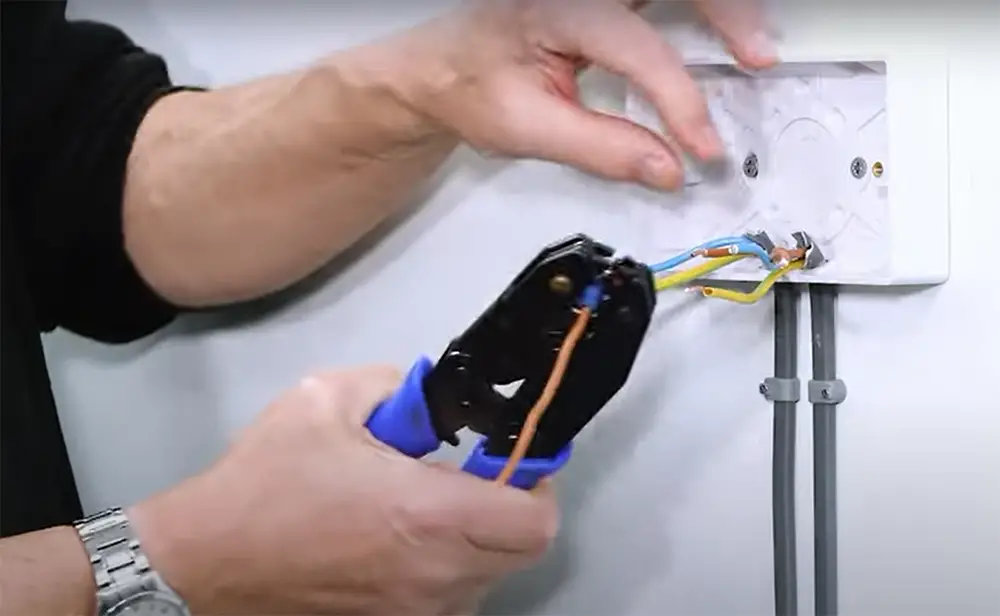 Extend smaller wires before testing
