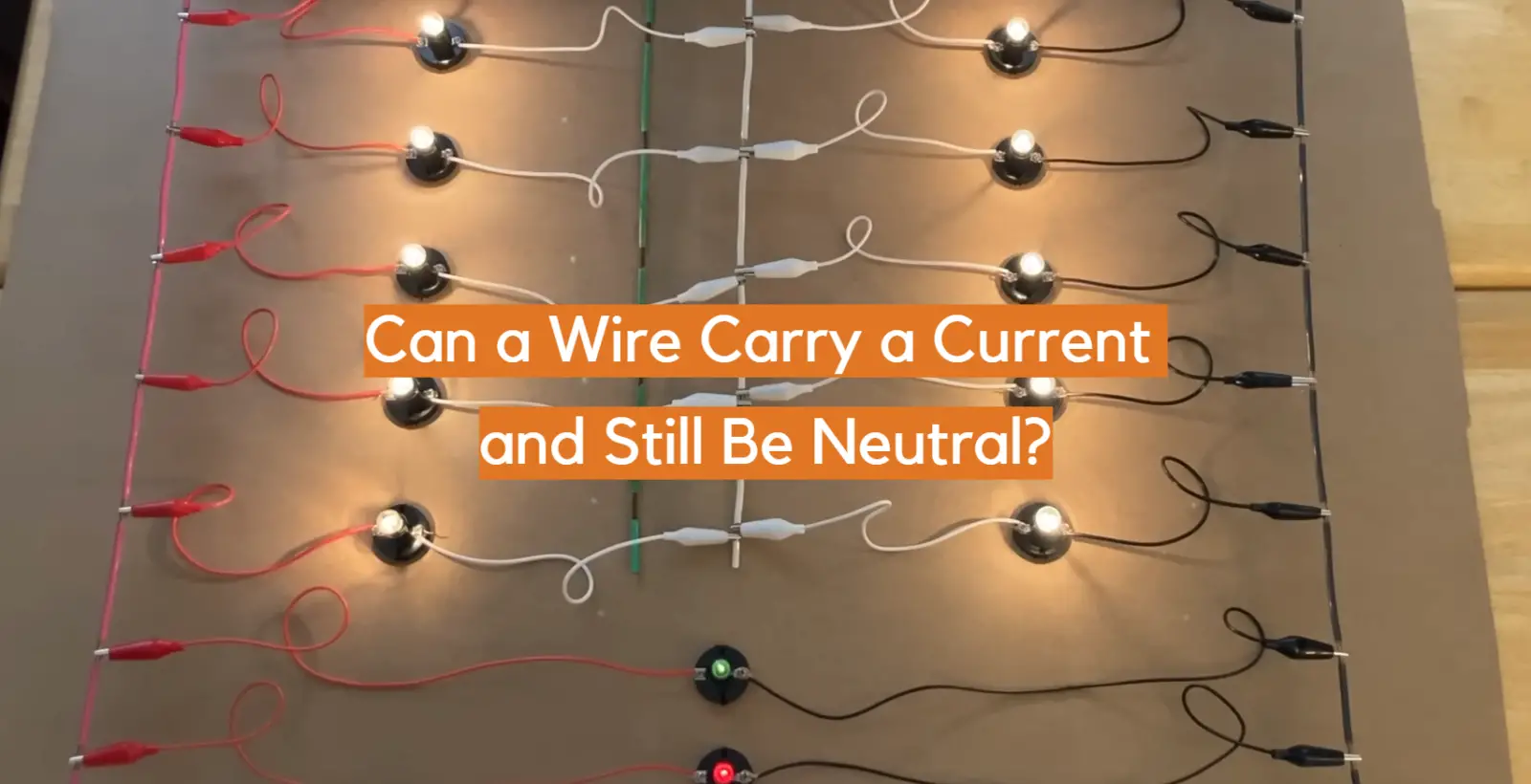 Can a Wire Carry a Current and Still Be Neutral?