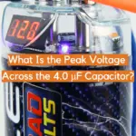 What Is the Peak Voltage Across the 4.0 μF Capacitor?