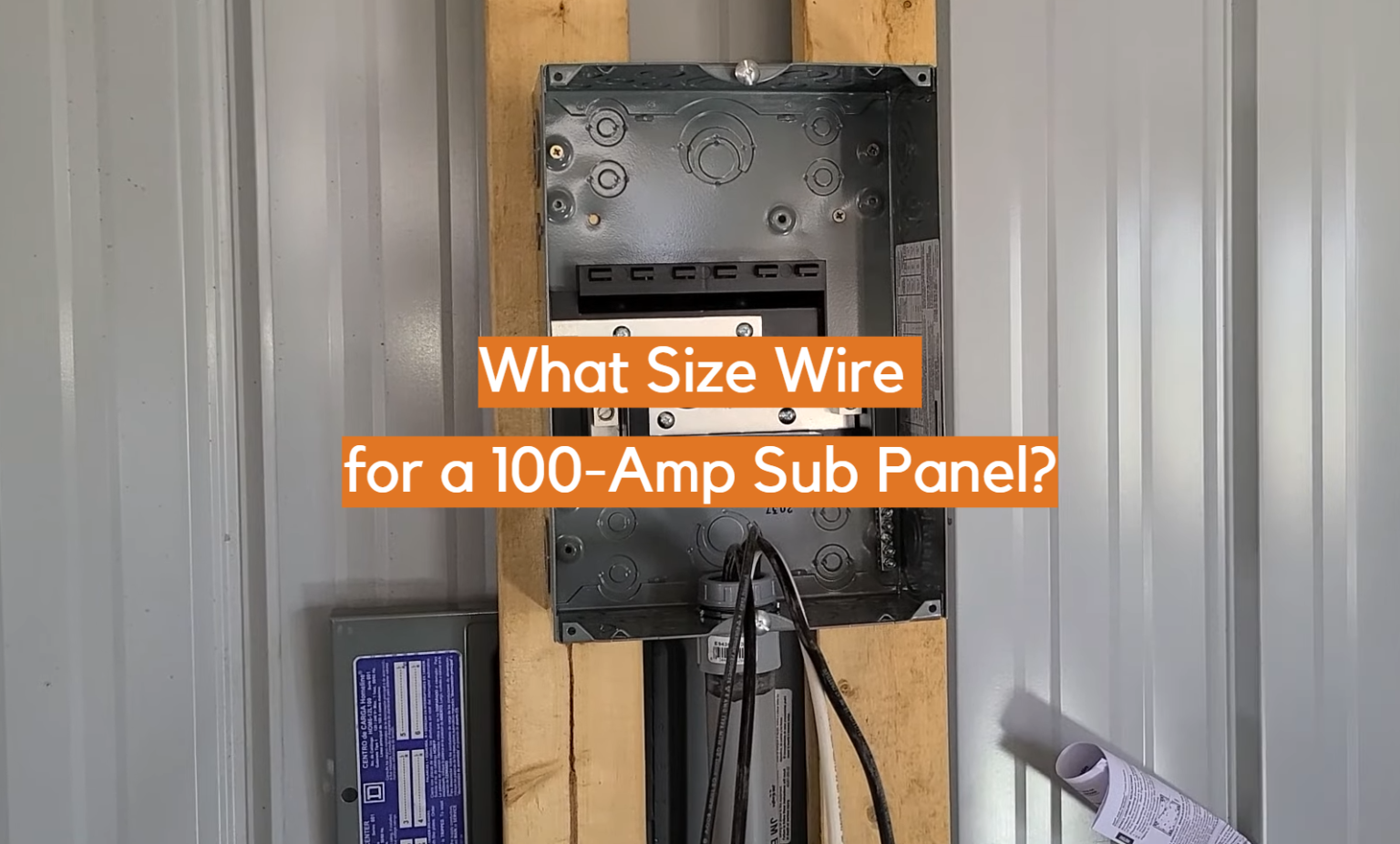 What Size Wire for a 100Amp Sub Panel? ElectronicsHacks