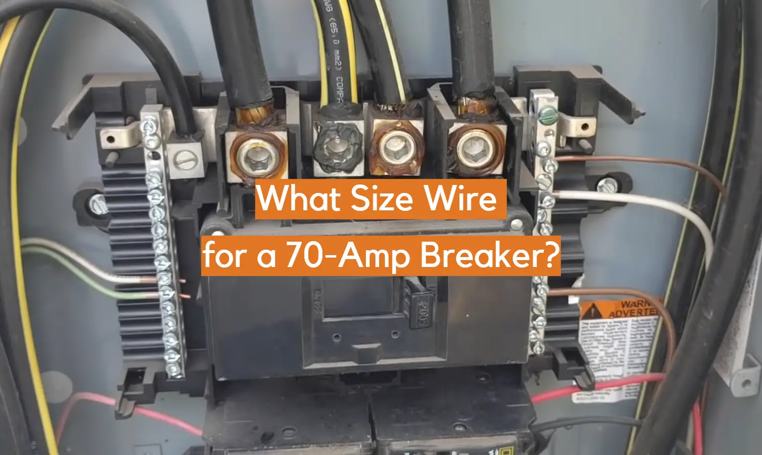 What Size Wire for a 70-Amp Breaker?