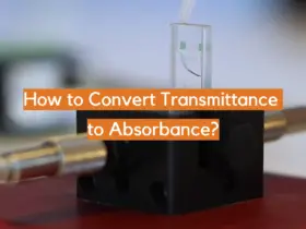 How to Convert Transmittance to Absorbance?
