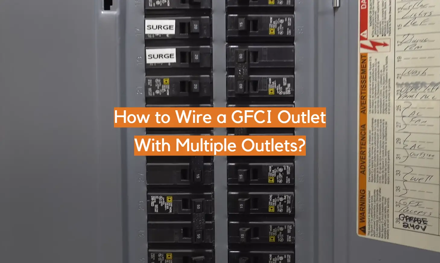 How to Wire a GFCI Outlet With Multiple Outlets?