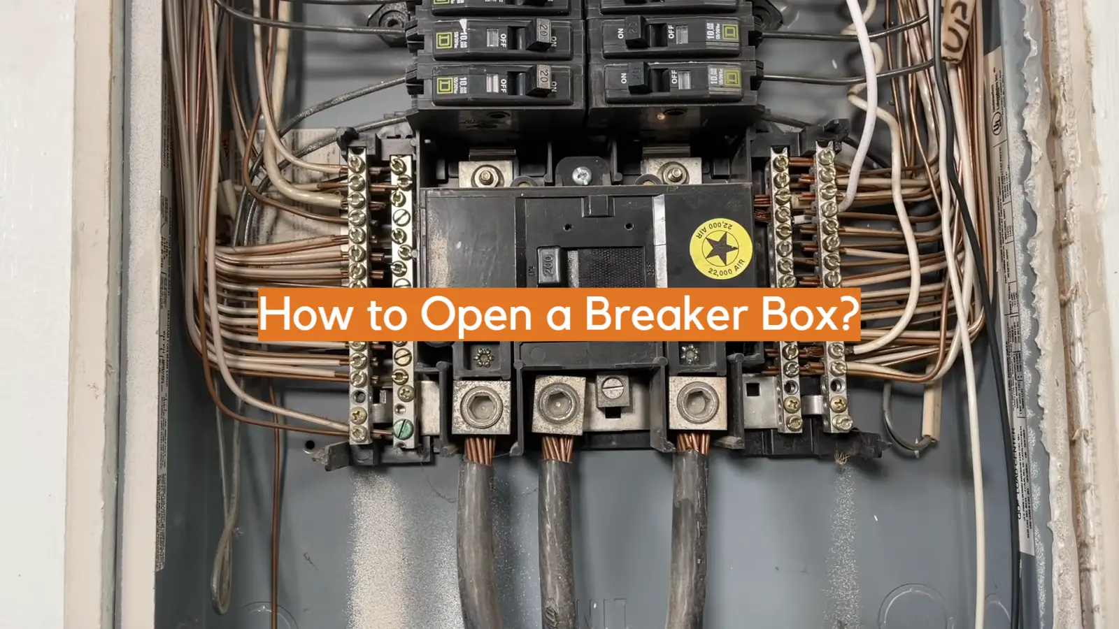 How to Open a Breaker Box?