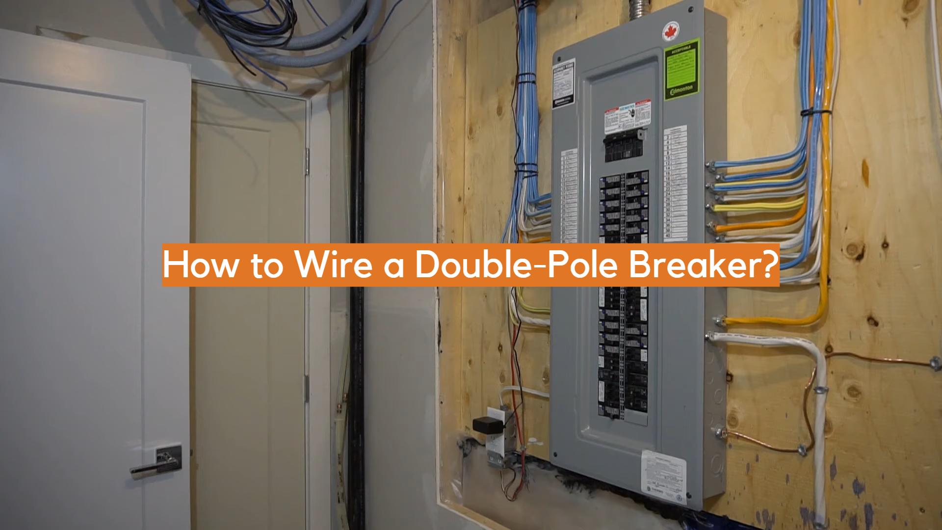 How to Wire a DoublePole Breaker? ElectronicsHacks