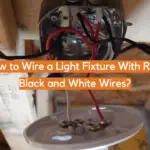 How to Wire a Light Fixture With Red, Black and White Wires?